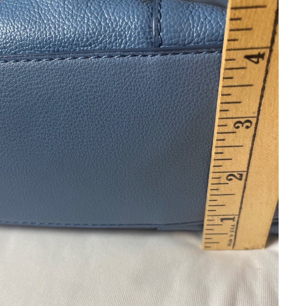 Fossil Blue Skylar Satchel Leather Shoulder Crossbody Bag Purse - Picture 11 of 13